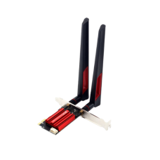 MT7925 WiFi 7 Network Card 5400Mbps For Bluetooth 5.3 Tri Band 2.4G 5Ghz 6GHz M.2 NGFF  2 x 10Dbi Antenna Set Wireless Adapter Win10/Win11 Linux and OpenWRT